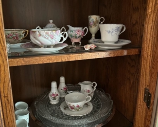 Inside the china cabinet