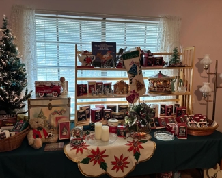 Holiday - it'll be here before you know it! Lots of Hallmark collectable ornaments and a Mr. Christmas Merry Go Round along with some other neat stuff