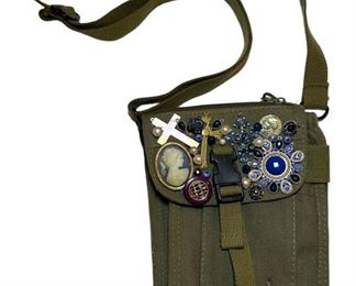 Army Green Cross Body Satchel