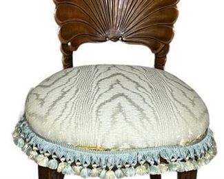 Carved Shell Back Chair
