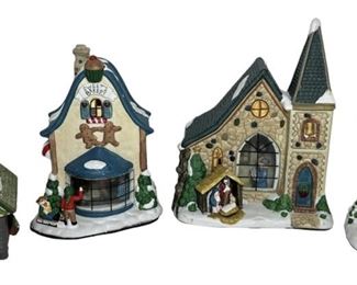 Christmas Village Porcelain Houses