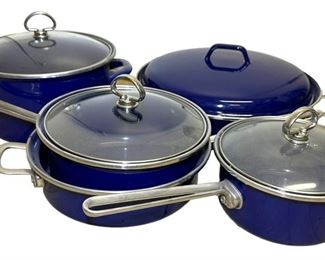 Cobalt Blue Pots and Pans