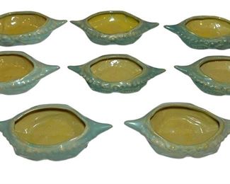 Glazed Pottery Crab Dishes