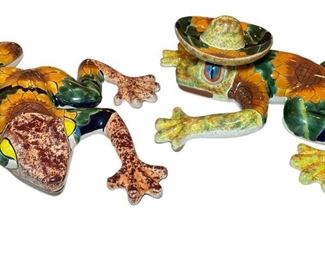 Mexican Talavera Wall Frogs