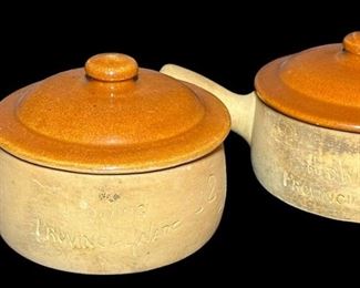 Red Wing Terracotta Soup Crock Bowls