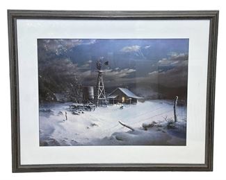 Signed Snowclad Relics Framed Print