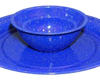 Speckled Enamelware Serveware