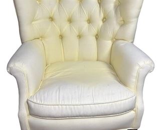 Yellow Wingback Armchair