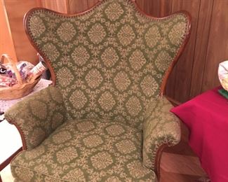 Vintage 1940s American Butterfly Wingback with arms