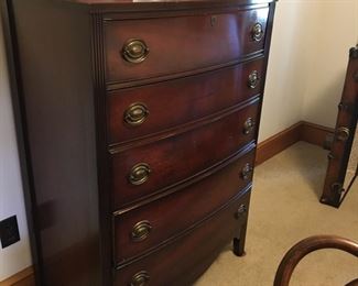 1940's mahogany chests of drawers