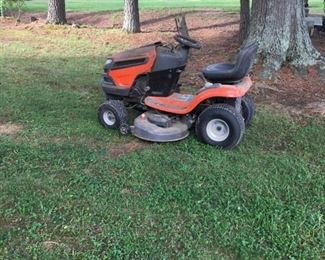 Husqvarna riding lawn mower.