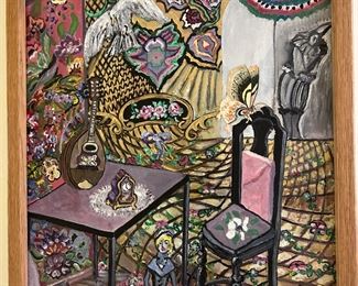 Contemporary acrylic allegory.