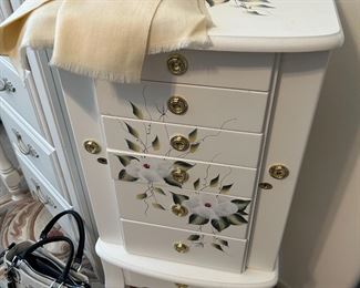 Jewelry box and chest.