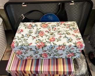 Many small storage boxes.