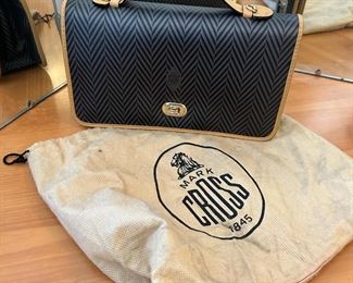 Mark Cross bag is super sharp.