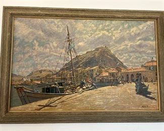 Original oil on canvas by South African artist Siegfried Hahn.