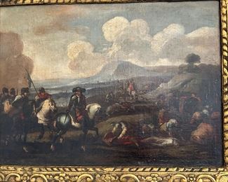 Early 19th century battle scene by an unknown French Master.