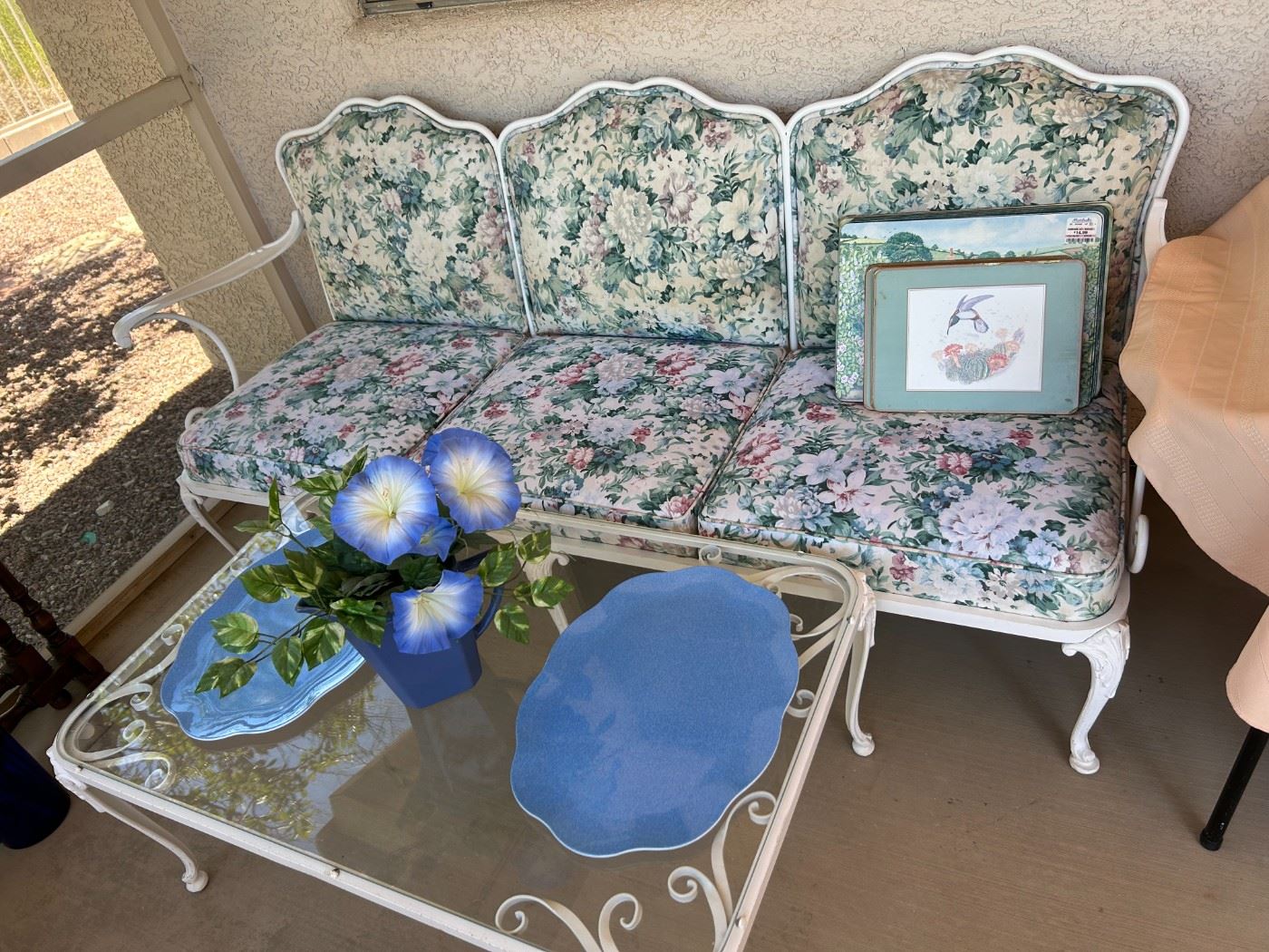 Lots of interesting patio furniture