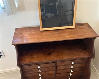 Terrific vintage pine desk.