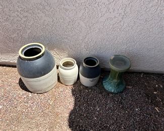 Plenty of pots and garden goods.