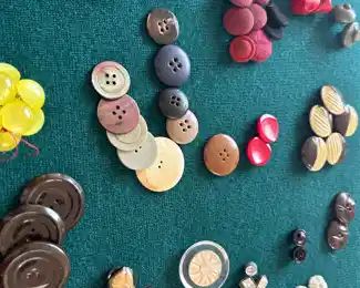 You would think I would grow weary of all the buttons, but No!  The ordinary guys are 25 cents apiece. Extraordinary ones are priced individually.  Or buy the lot for $600.  You can't go wrong.