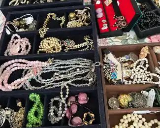 We are making progress in organizing the massive jewelry collection.