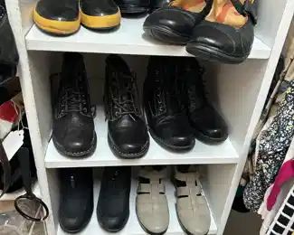 Lots of Clark shoes new in the box.