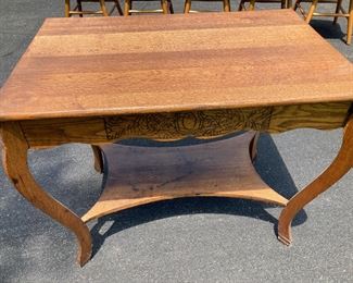 Oak Library table