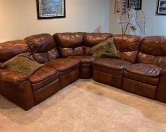 leather with recliners