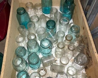 Ball jars with tin lids