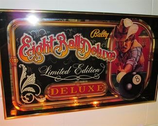 Bally Eight Ball Deluxe header mirror