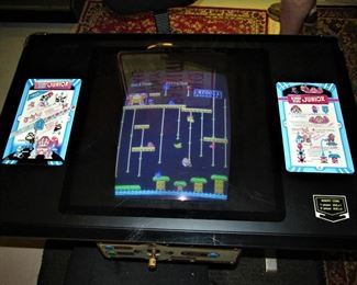 Vintage Donkey Kong Jr. table-top arcade cabinet