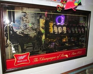 Miller beer mirror