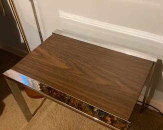 1970s laminate and chrome table
