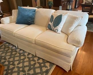 . . . nice white couch