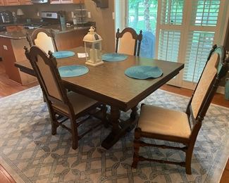 . . . antique table and chairs 