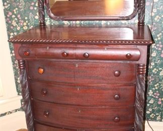 We have a full set of this beautifully carved solid mahogany furniture.