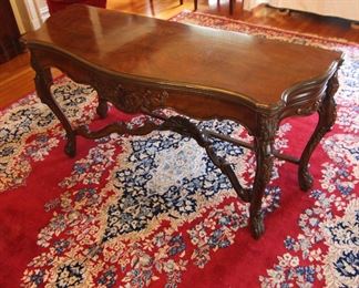 European Center Table, Can be shown/used three different ways.   41 1/2" d x 59 1/2" w x 30" h.