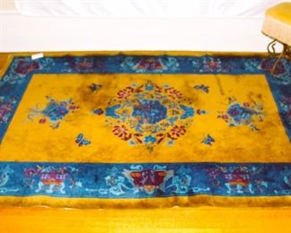 Art Deco Chinese area rug.  5' x 7' 8".