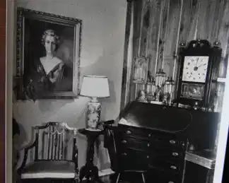 We have pictures showing some of our antique pieces in their previous home in Pennsylvania.
