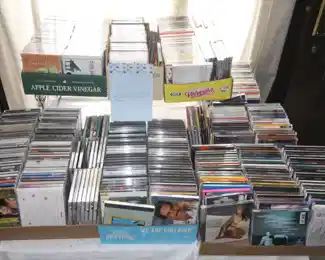 Large variety of cd's.