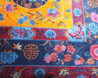 8' x 10' 1920's Art Deco Walter Nichols?Chinese Rug. Newly cleaned by Woodard.