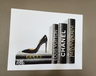 Shoe Print on Canvas - $40