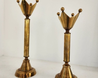 Brass Candle Holders - Unique and interesting - $50 