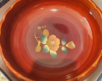 Japanese Bowl with Inlaid Flower. $20