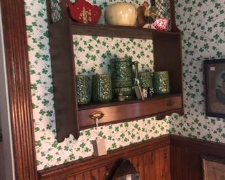 what not shelf and antiques