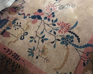 room size art deco Chinese rug