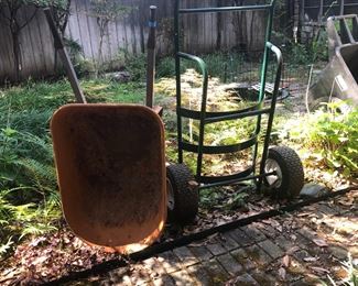 wheelbarrow and barrel dolly