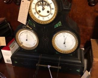 French clock with other insturments