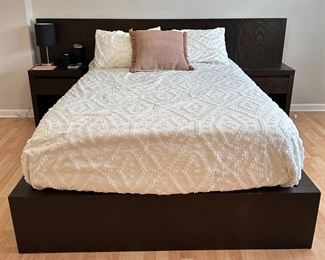 West Elm full size storage bed